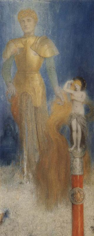 Fernand Khnopff Victoria Like Flames her Long Red Tresses Licked